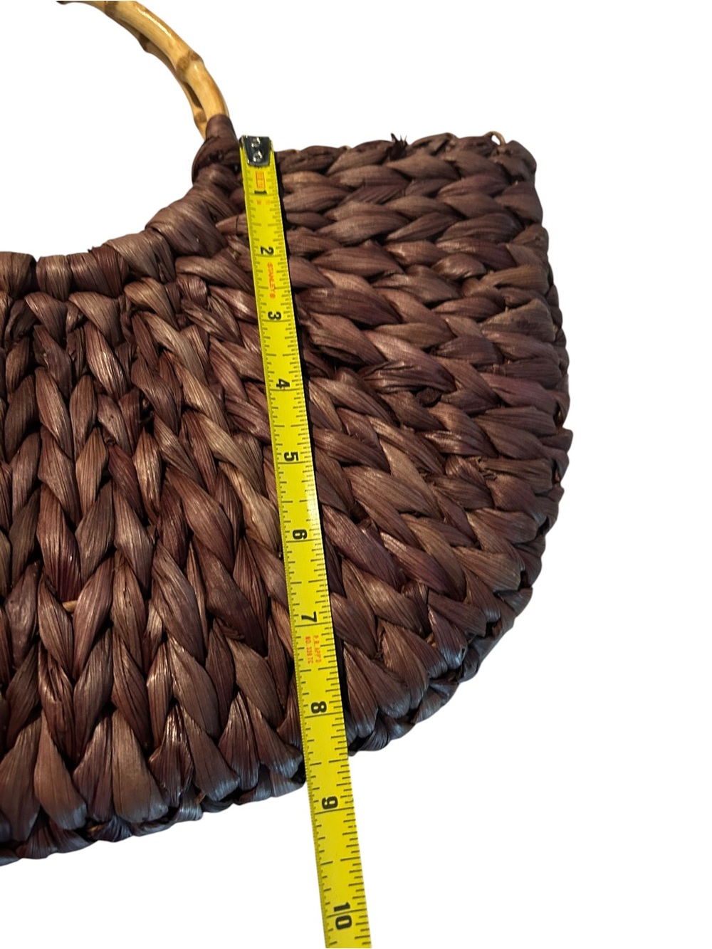 La Senza Woven Crescent Straw Hand Bag - Picture 11 of 11